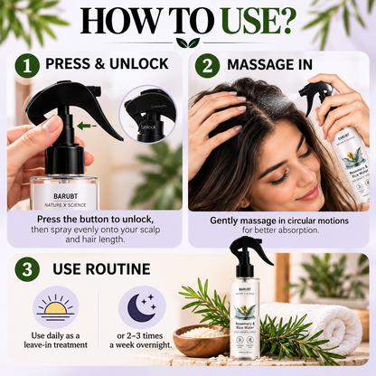 Rosemary & Rice Water Hair Spray