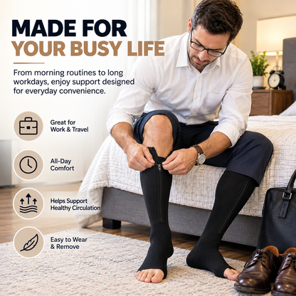 ZipEase™ Zipper Compression Socks