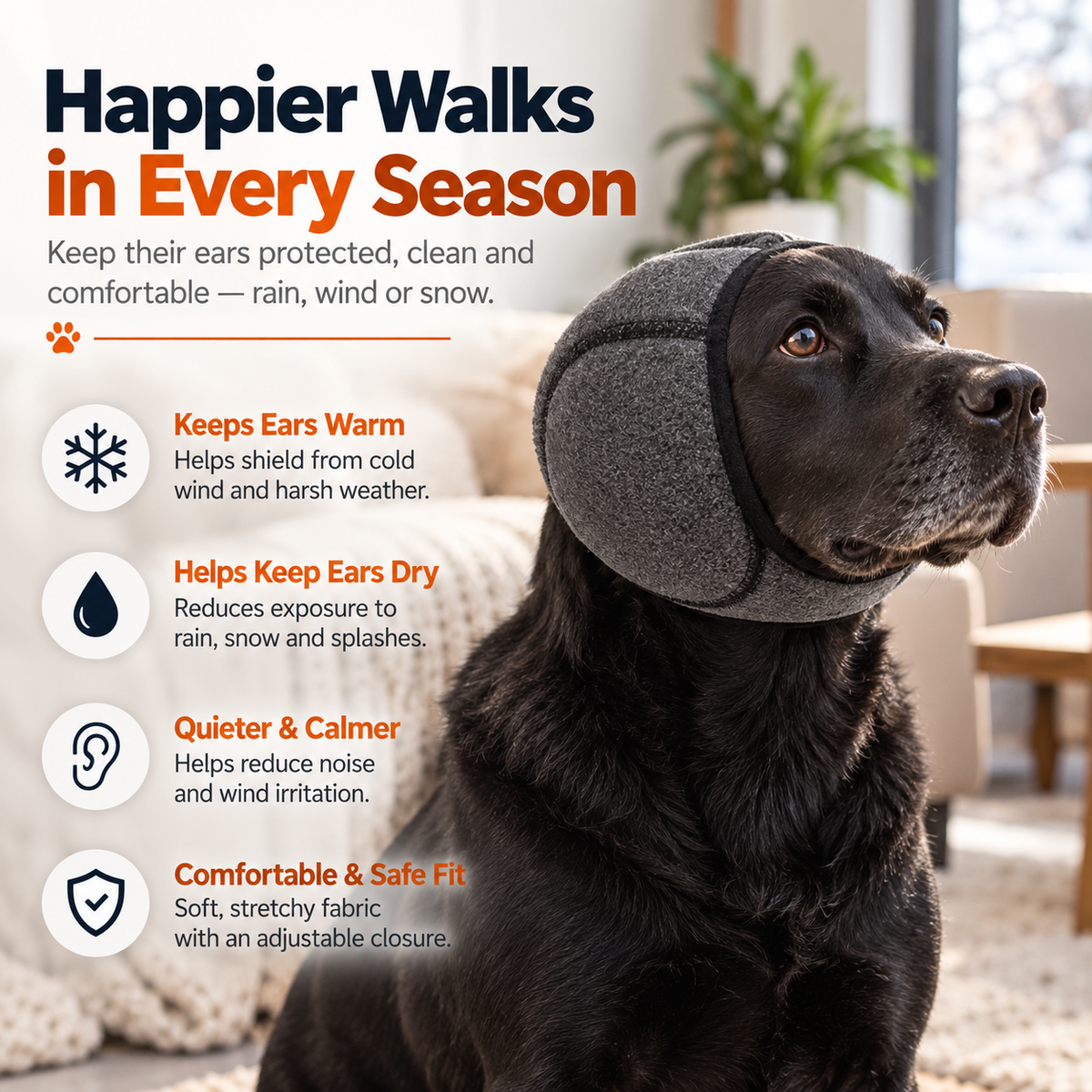 🐶 CozyPaws™ Dog Ear Protection Cover